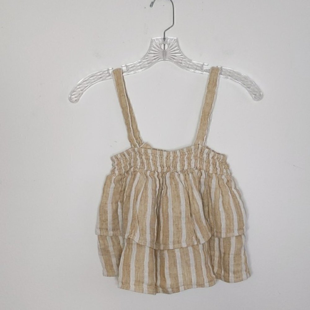 Tularosa Linen Ruffle Shirt Convertible Straps - Picture 4 of 4